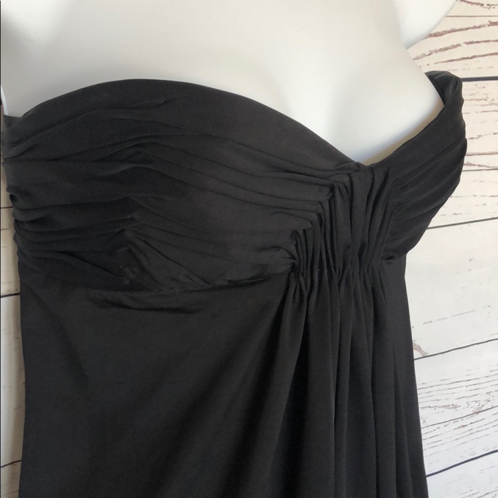 Sexy Lowcut Black Strapless Dress Sz M